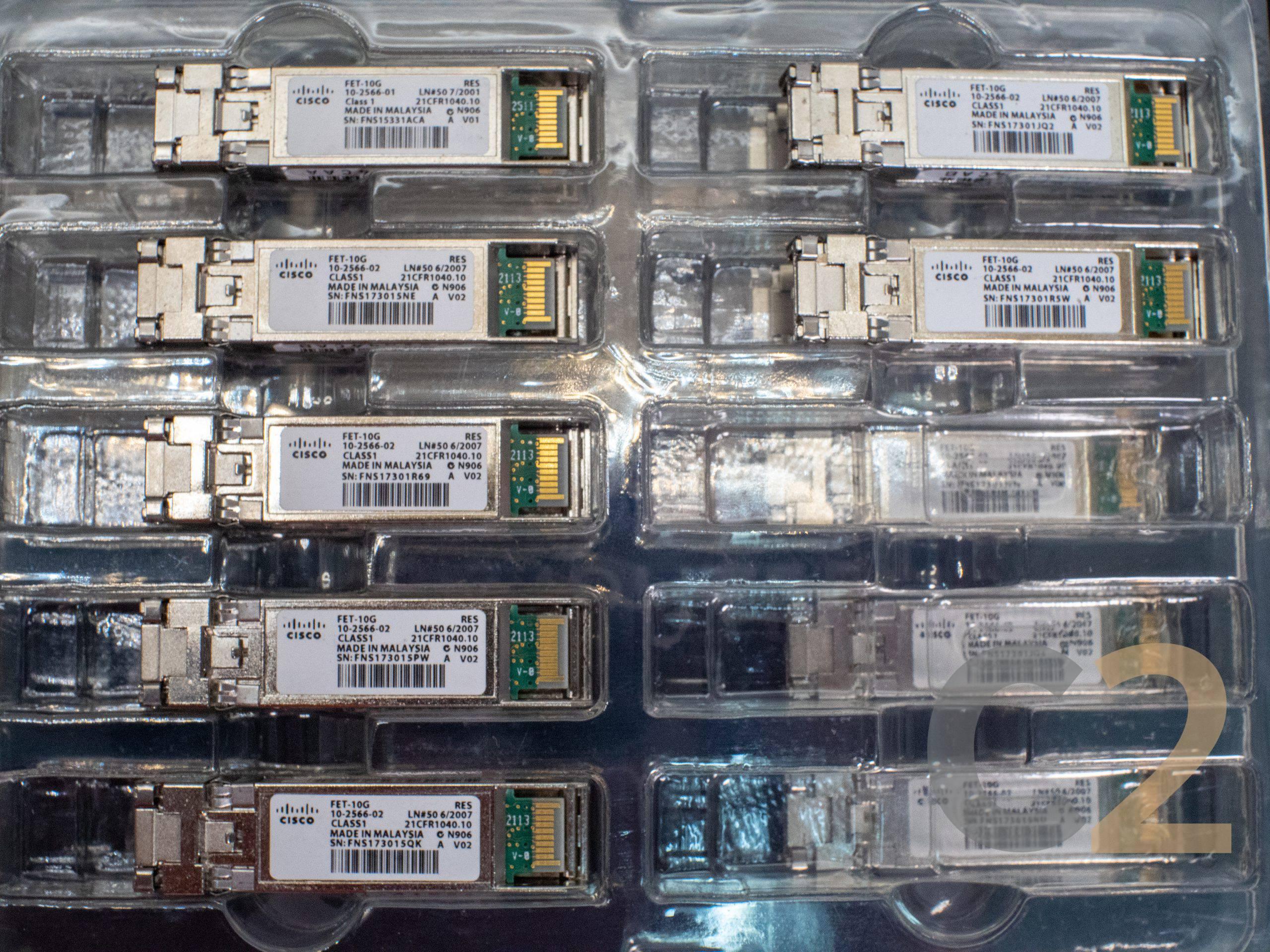 【特價二手】CISCO FET-10G 10G SFP+ Transceiver Module Fiber Optical 80% NEW - C2 Computer