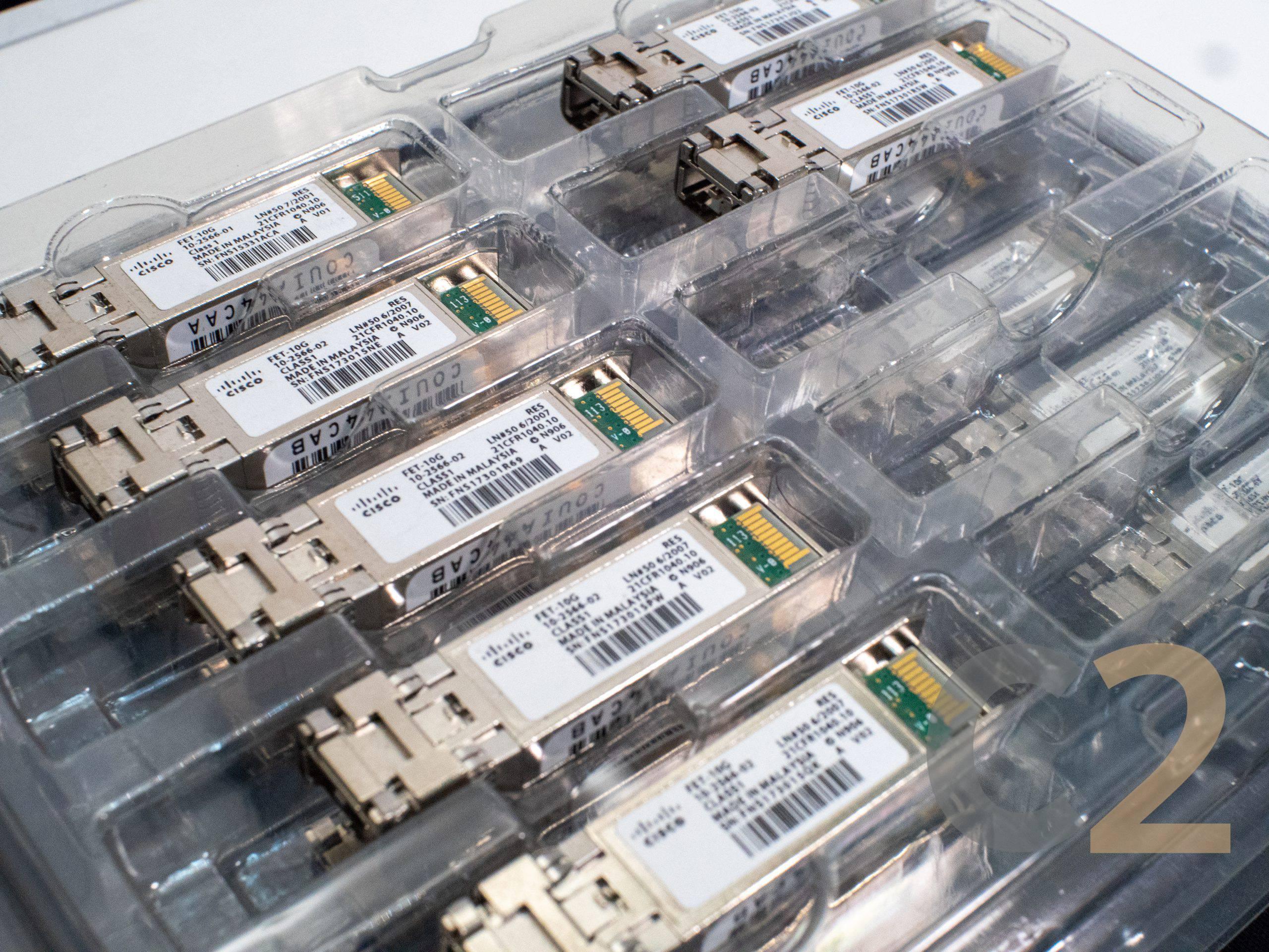 【特價二手】CISCO FET-10G 10G SFP+ Transceiver Module Fiber Optical 80% NEW - C2 Computer