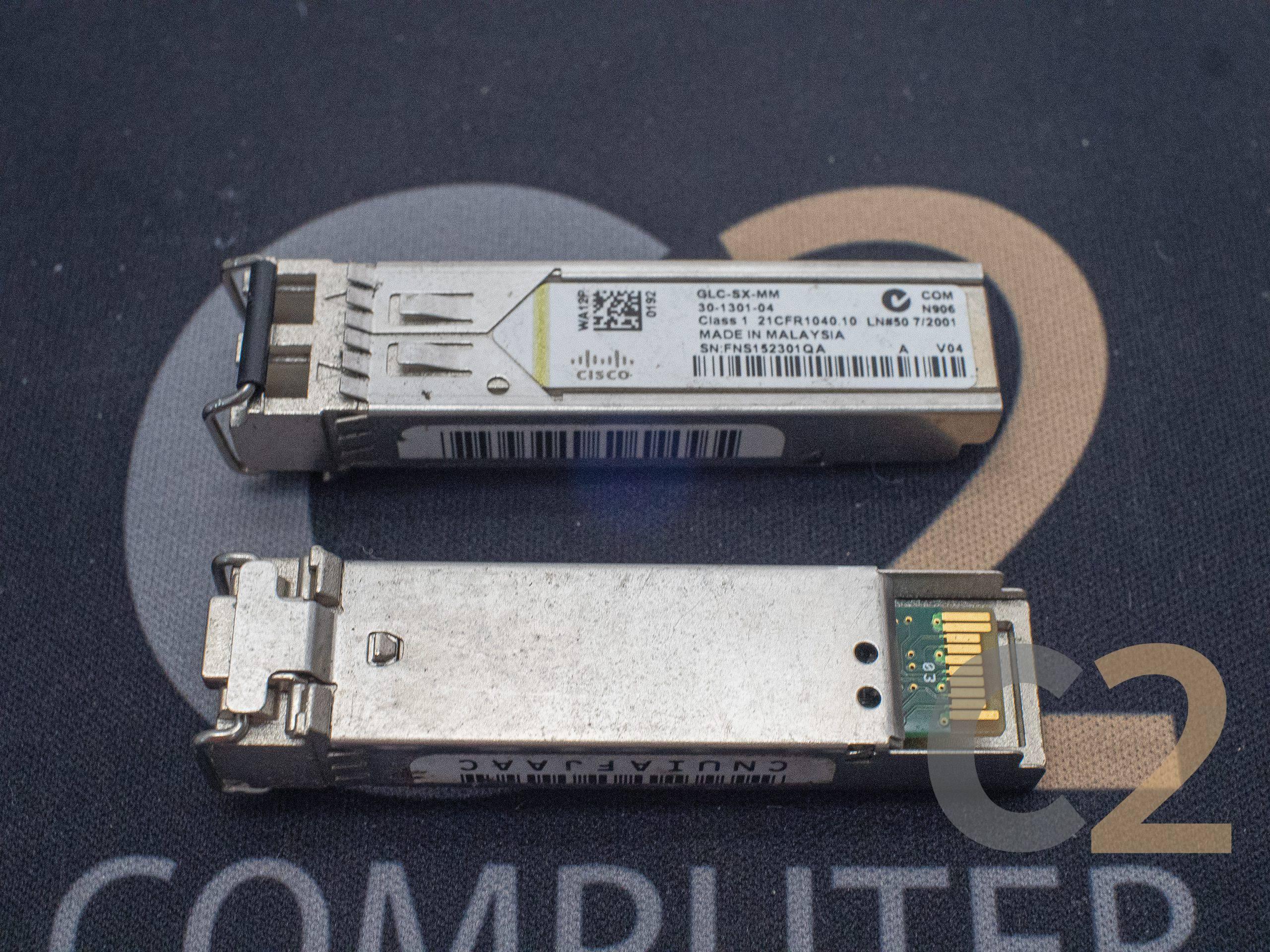 【特價二手】CISCO GLC-SX-MM 1G SFP Transceiver Module Fiber Optical 80% NEW - C2 Computer Image principale