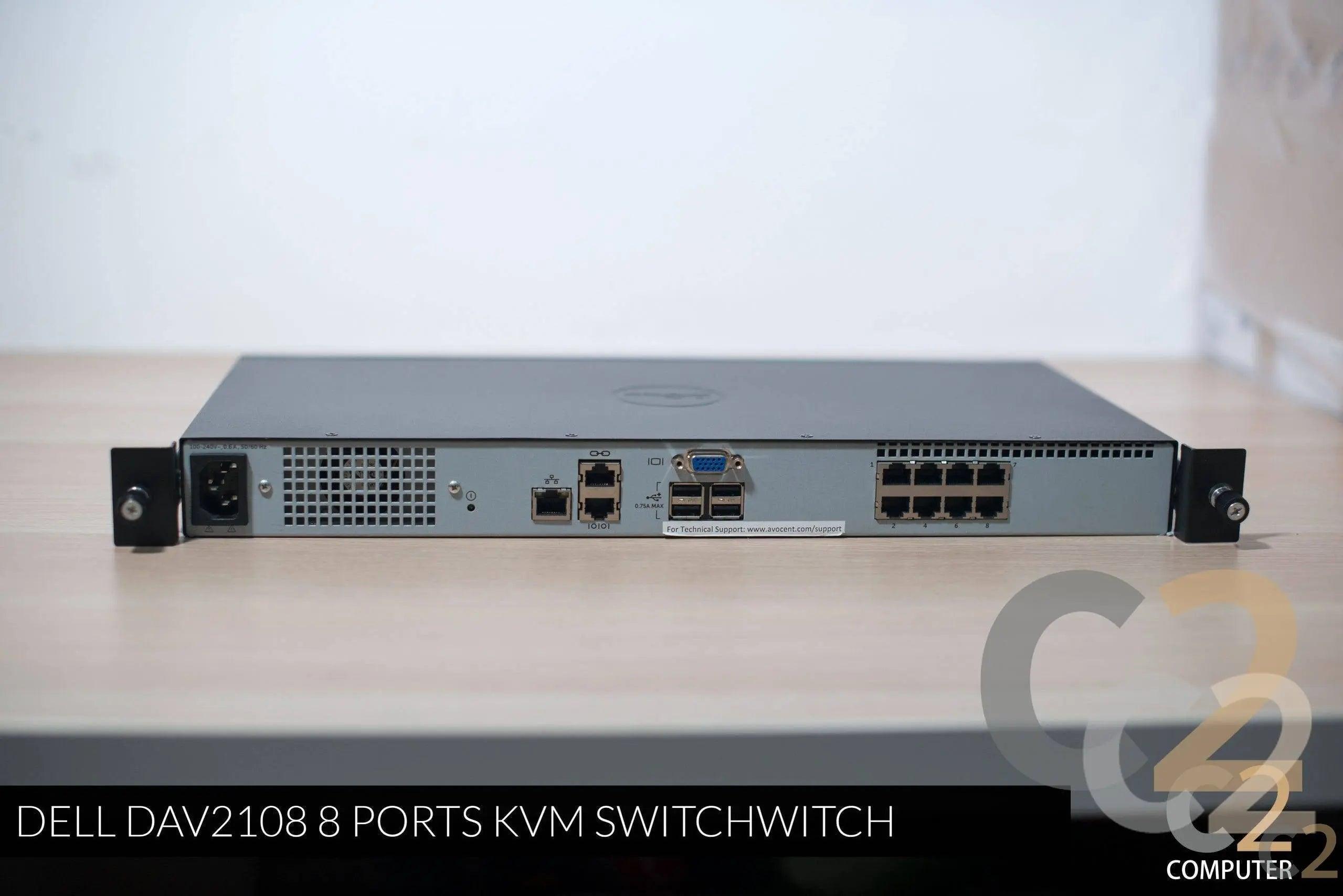 (特價一台) DELL DAV2108 8 ports KVM SWITCH 包 8條USB KVM線 90%NEW – C2 Computer