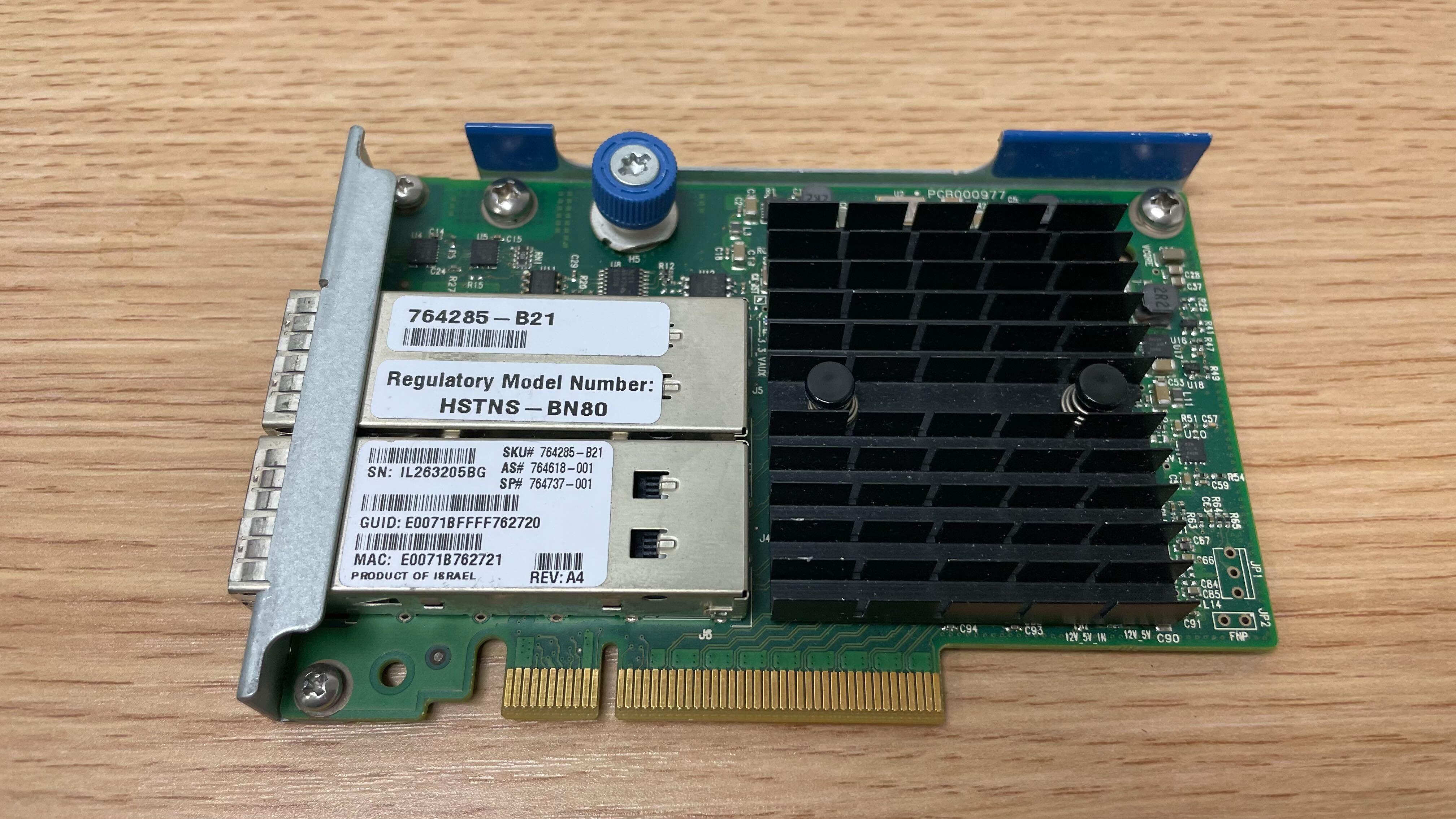 (特價少量) HPE FDR InfiniBand Ethernet 10/40Gb 544+FLR QSFP Network Adapter NIC 764285-B21 764618-001 764737-001 90% NEW Image secondaire
