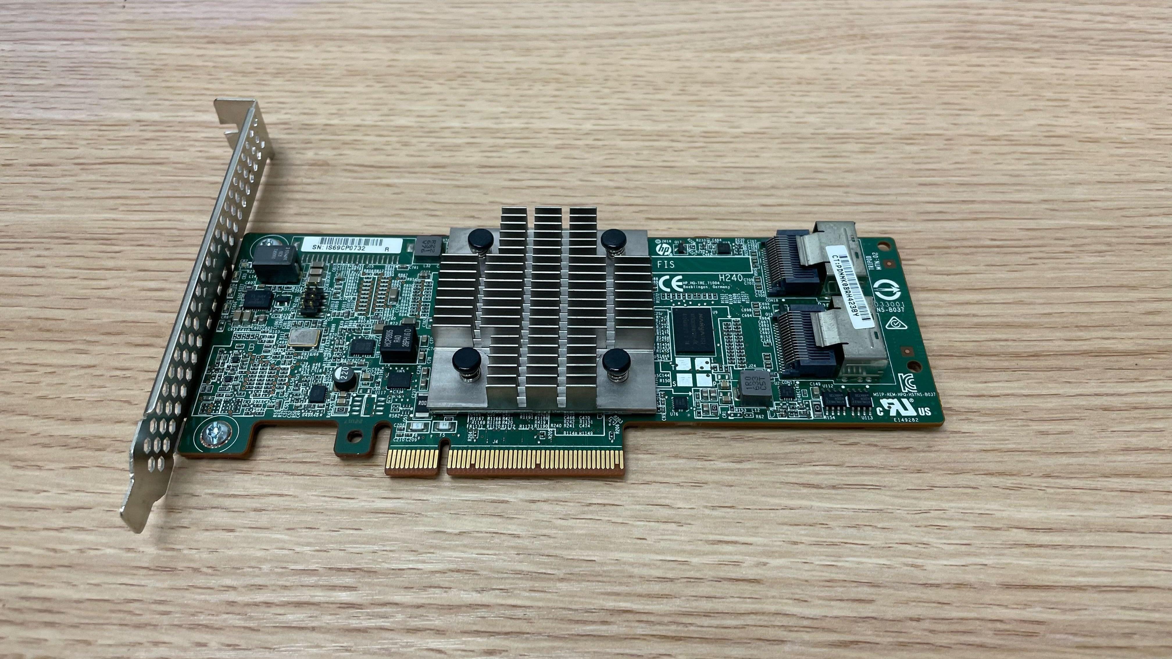 (特價少量) HPE H241 HBA SAS 12Gbps Adapter Card 726907-B21 726909-001 779134-001 90% NEW Image secondaire