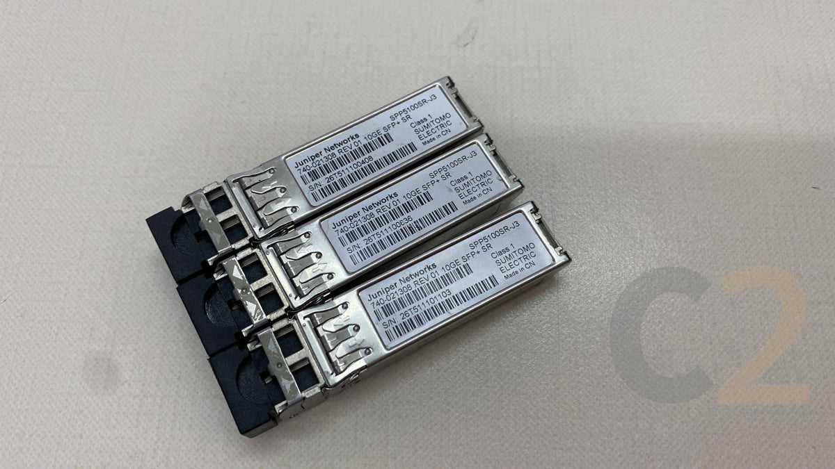 (特價) JUNIPER 10GE SFP+ SR 740-021308 REV 01 SFP+ 10G 10Gbe Fiber Module 90% NEW - C2 Computer