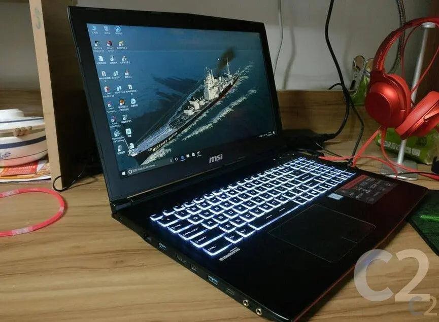 （二手）MSI GP62MVR 15.6“ i7-7700HQ,8G DDR4,M.2 256G+1T SSHD,GTX 1060 3G, Gaming Laptop 95%NEW - C2 Computer Main image