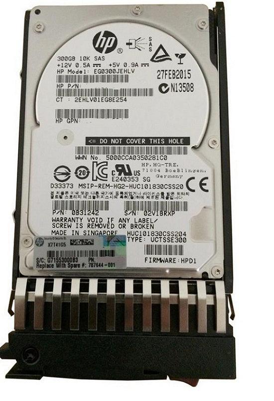 (NEW PARALLEL) HPE EG0300JEHLV 300GB 2.5 INCH MSA-12GBPS MSA-12GBPS 10000RPM 硬碟 - C2 Computer Main image