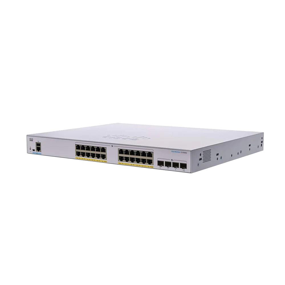(NEW VENDOR) CISCO CBS350-24P-4X-UK CBS350 Managed 24-port GE, PoE, 4x10G SFP+ - C2 Computer Hình ảnh chính