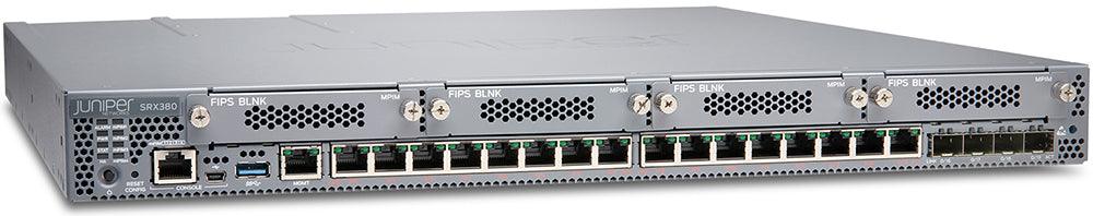 (NEW VENDOR) JUNIPER NETWORKS SRX380-P-SYS-JB-AC SRX380 Services Gateway includes hardware (16GE POE+, 4x10GE SFP+, 4x MPIM slots, 4G RAM, 100GB SSD...) and Junos Software Base (Firewall, NAT...) - C2 Computer