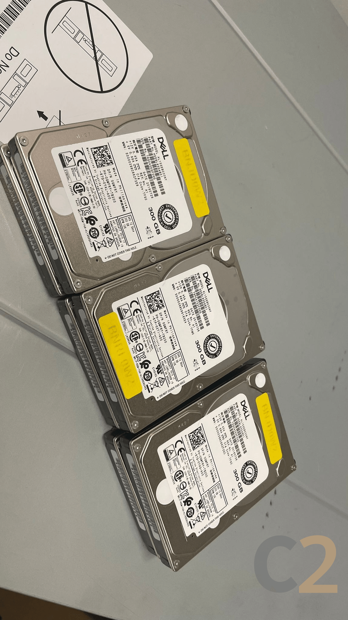 (現貨特價)(USED)Dell GWFRY / Toshiba AL15SEB030NY 300GB 12Gbps 10.5K 2.5inch SFF Enterprise SAS Hard Drive - C2 Computer Hình ảnh chính