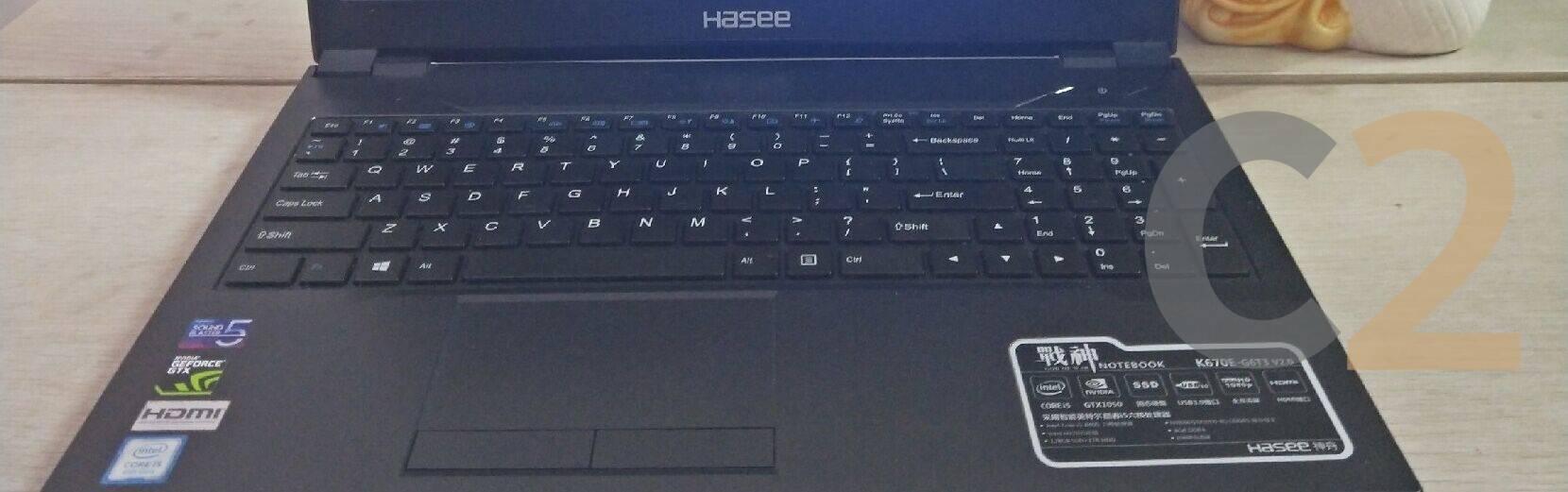 （二手）Hasee K670E I5-8400 4G 128G-SSD NA GTX 1050 4G 15.5英寸1920x1080遊戲筆記本電腦95％ 次要影像