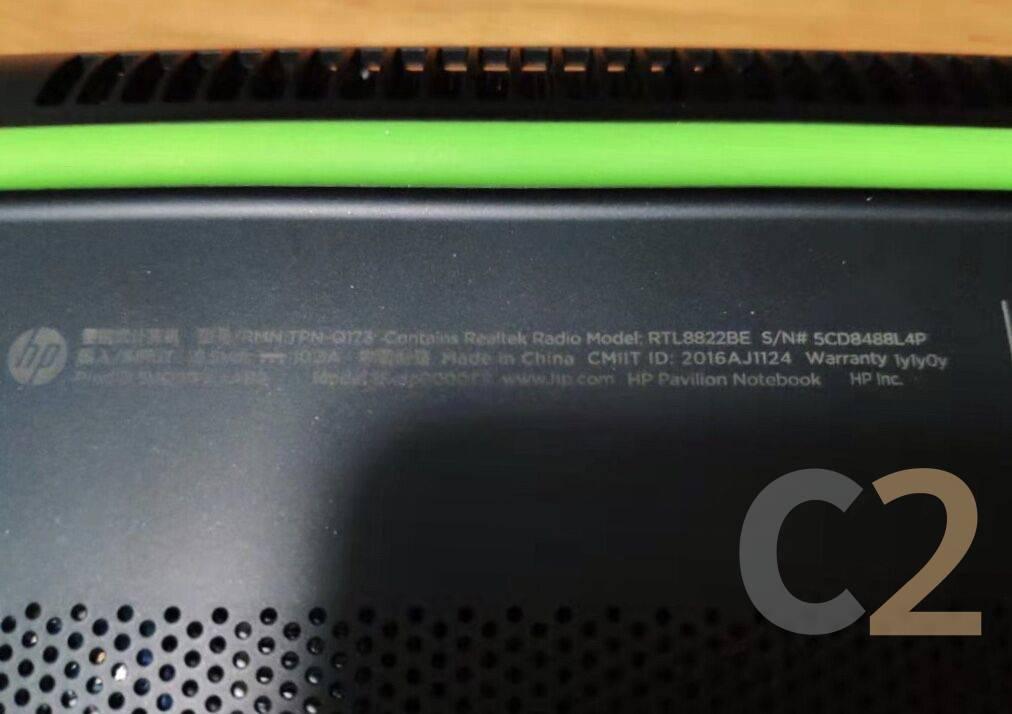 (USED) HP 光影精靈 I5-8300H 4G NA 500G GTX 1060 6G 15.5inch 1920x1080 Gaming Laptop 95% - C2 Computer