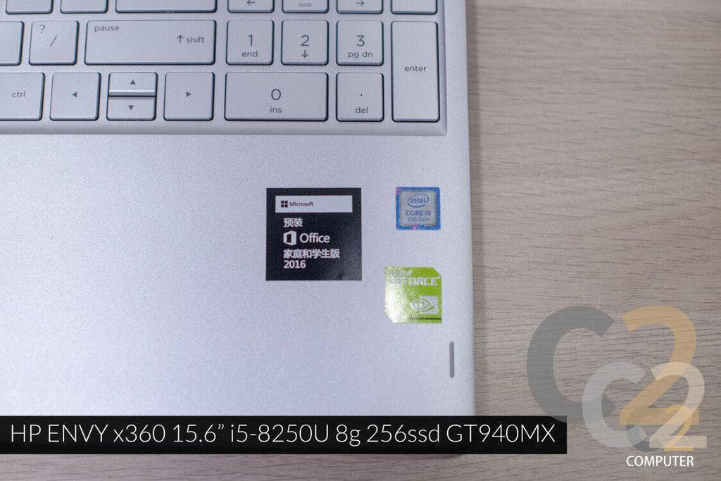 (特價一台)(USED) HP X360 ENVY 15 i5-8250U 8G 256G SSD MX150 4G 15.6″ 1920×1080 Ultrabook 超級本 90% NEW - C2 Computer