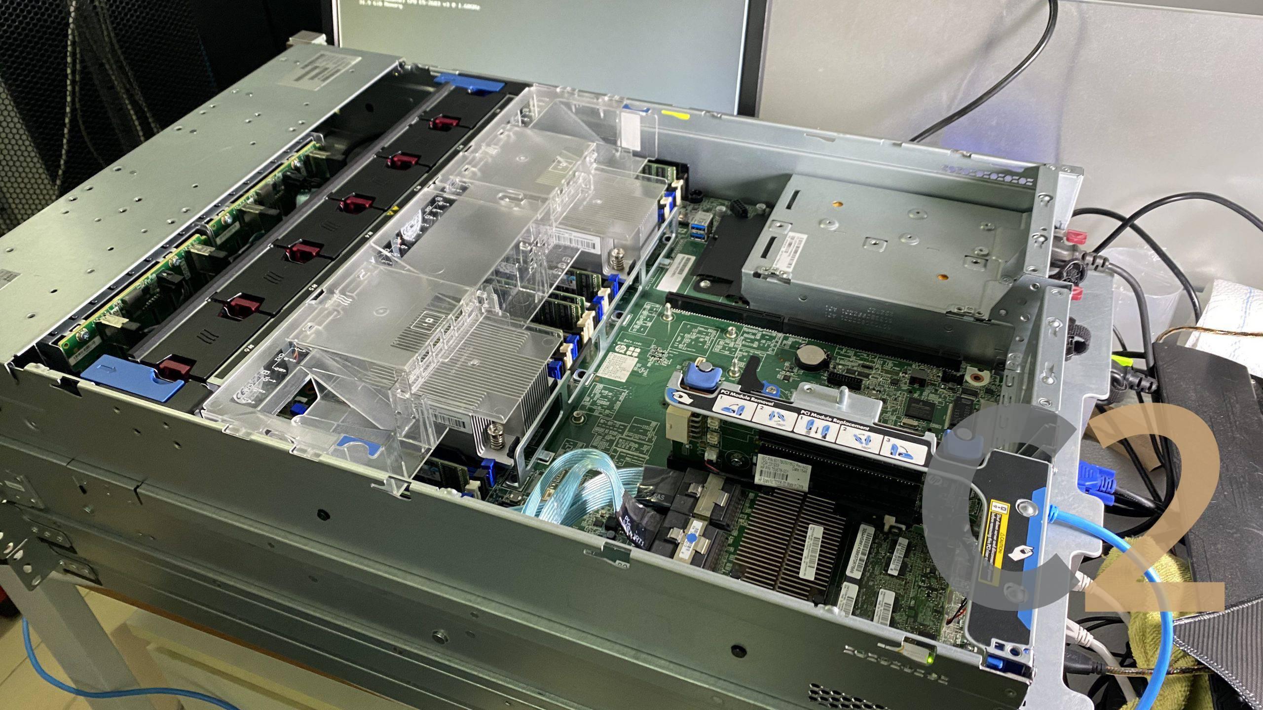 (特價一台)(USED) HPE DL380 G9 Gen9 SFF XEON E5-2680 v3 x 2 HPE ORIGINAL ECC 32G DDR4 2133p x 8 = 256G -全新- EXOS 2.4T 12Gbps SAS 2.5inch x 11 P840 4G RAID iLO Adv. DUAL 800W PSU 90%NEW - C2 Computer