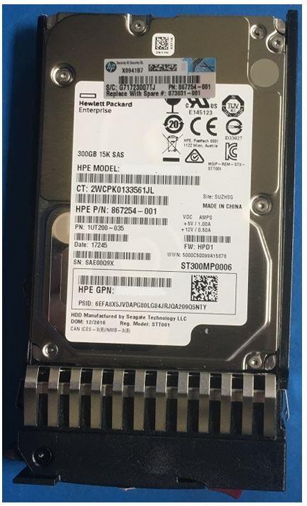 (USED) HPE EH000300JWHPL 300GB 2.5 INCH SAS-12GBPS 12GBPS 15000RPM 硬碟 - C2 Computer Main image