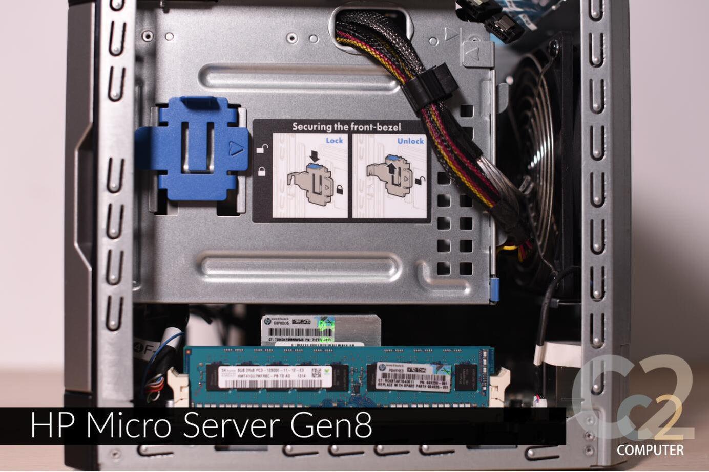 (特價一台)(USED) HPE MicroServer G8 E3-1230 v2 16G P222 RAID Samsung 256g 2.5inch 90% NEW - C2 Computer