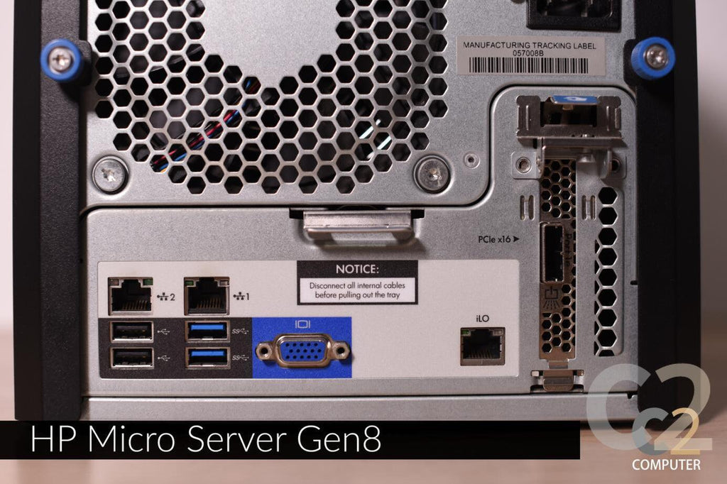 (特價一台)(USED) HPE MicroServer G8 E3-1230 v2 16G P222 RAID Samsung 256g 2.5inch 90% NEW - C2 Computer