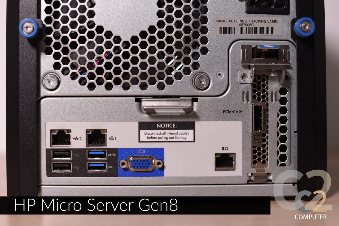 (特價一台)(USED) HPE MicroServer G8 E3-1230 v2 16G P222 RAID Samsung 256g 2.5inch 90% NEW - C2 Computer