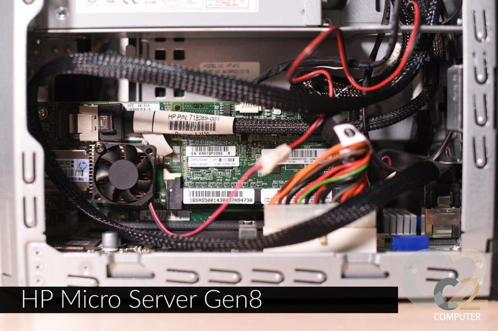 (特價一台)(USED) HPE MicroServer G8 E3-1230 v2 16G P222 RAID Samsung 256g 2.5inch 90% NEW - C2 Computer