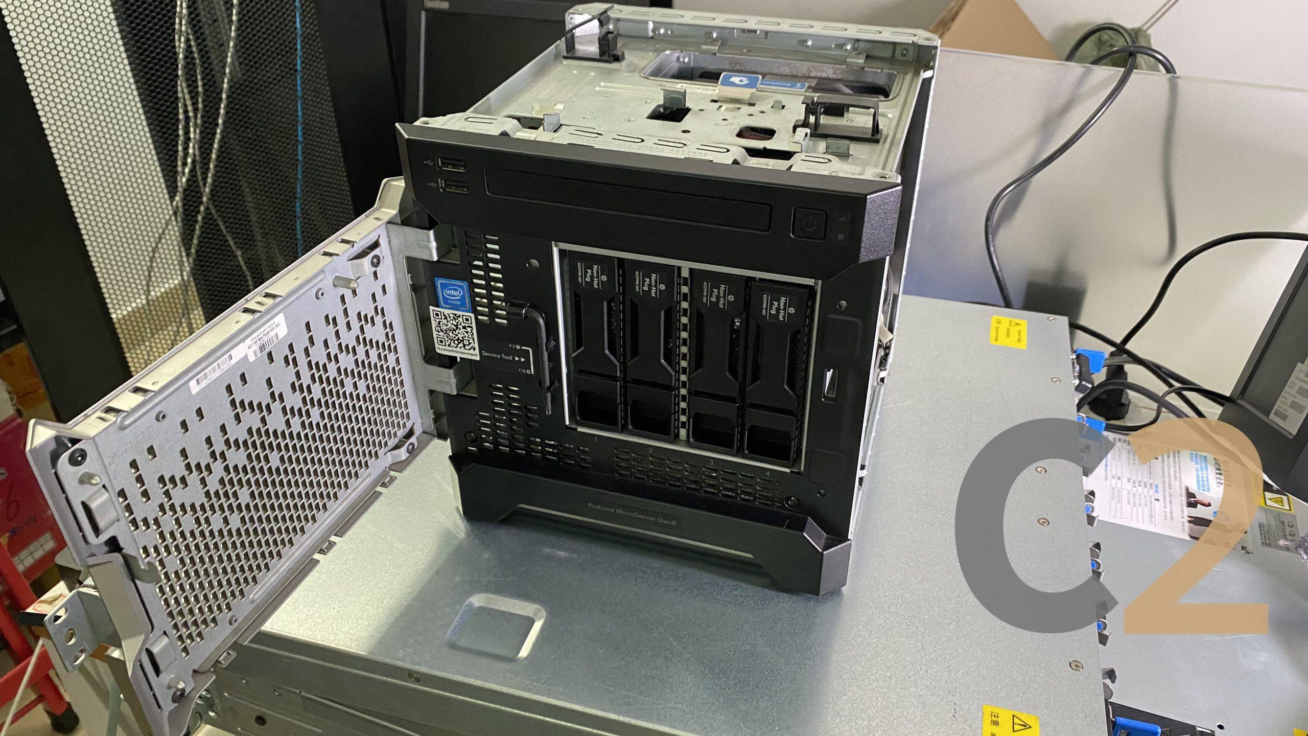 (特價一台)(USED) HPE MicroServer Gen8 E3-1220 v2 8G x 2 - 16G NO HDD P222 HW RAID 512MB 90% NEW - C2 Computer