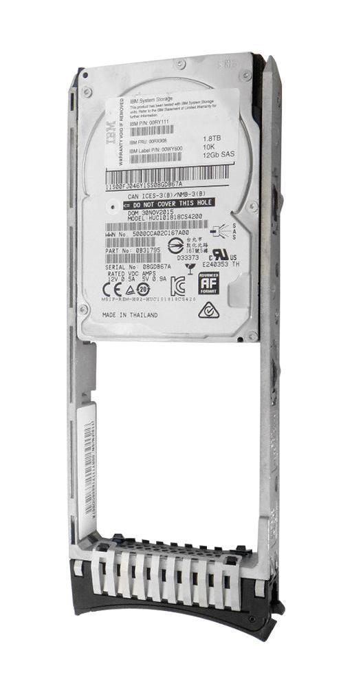 (USED) IBM 00WY600 1.8TB 2.5 INCH SAS-12GBPS 12GBPS 10000RPM 硬碟 - C2 Computer 主图