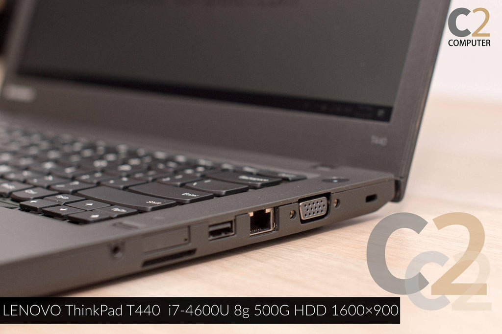 (特價一台)(USED) LENOVO ThinkPad T440 i7-4600U 4G 128G-SSD 14inch 1600x900 Business Laptop 商務辦公本 95% NEW - C2 Computer