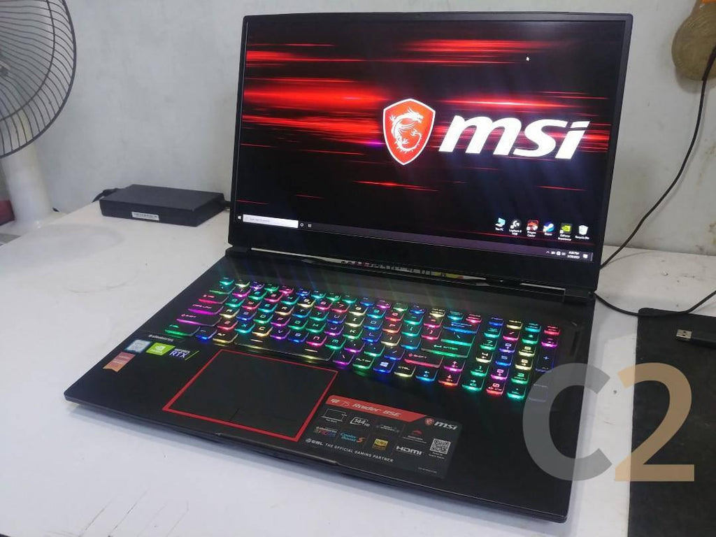 (USED) MSI GE75 i7-10875H 4G 128-SSD NA RTX 2070 8GB 17.3inch 1920x1080 Gaming Laptop 95% - C2 Computer