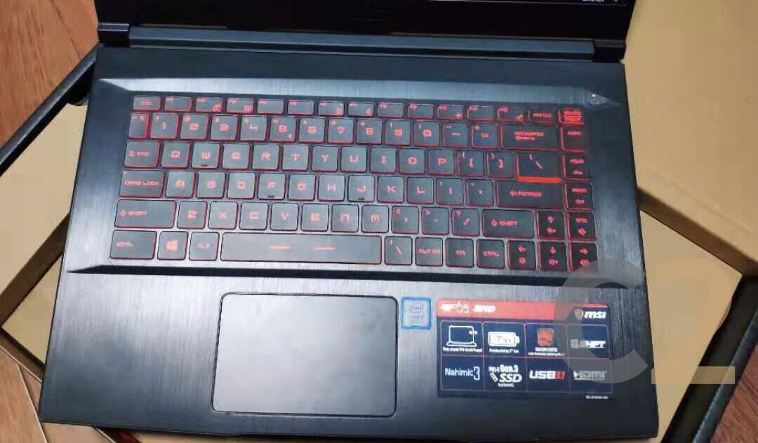 (USED) MSI GF63 I7-8750H 4G NA 500G GTX 1050 TI 4G 15.5inch 1920x1080 Gaming Laptop 95% Secondary image