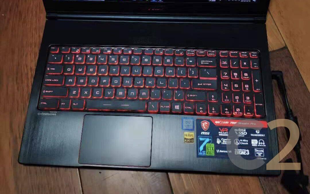 (USED) MSI GS63 I7-7700HQ 4G NA 500G GTX 1060 6G 15.5inch 1920x1080 Gaming Laptop 95% Secondary image