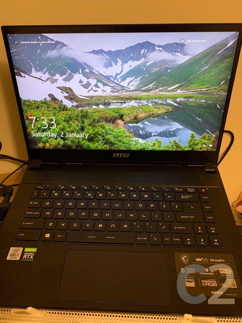 (USED) MSI GS66 i7-10750H 4G 128-SSD NA RTX 2060 6GB 15.6inch 1920x1080 Gaming Laptop 95% - C2 Computer Main image
