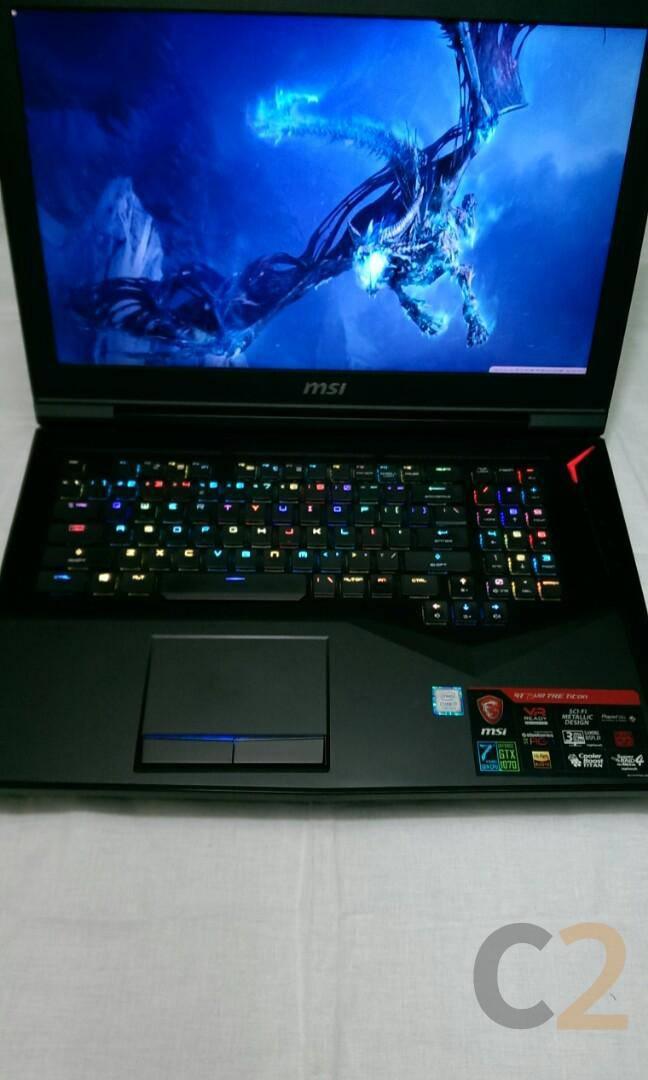 (USED) MSI GT75VR 7RE i7-7700HQ 4G 128-SSD NA GTX 1070 8GB 17.3inch 1920x1080 120Hz Gaming Laptop 95% - C2 Computer Main image