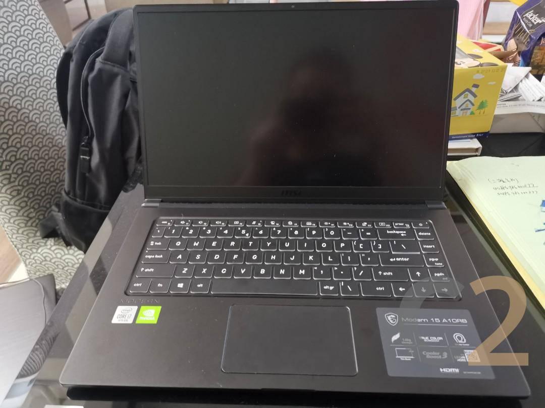 (USED) MSI Modern 15 i7-10510U 4G 128-SSD NA GeForce MX250 2GB 15.6inch 1920x1080 Business Laptop 95% Secondary image