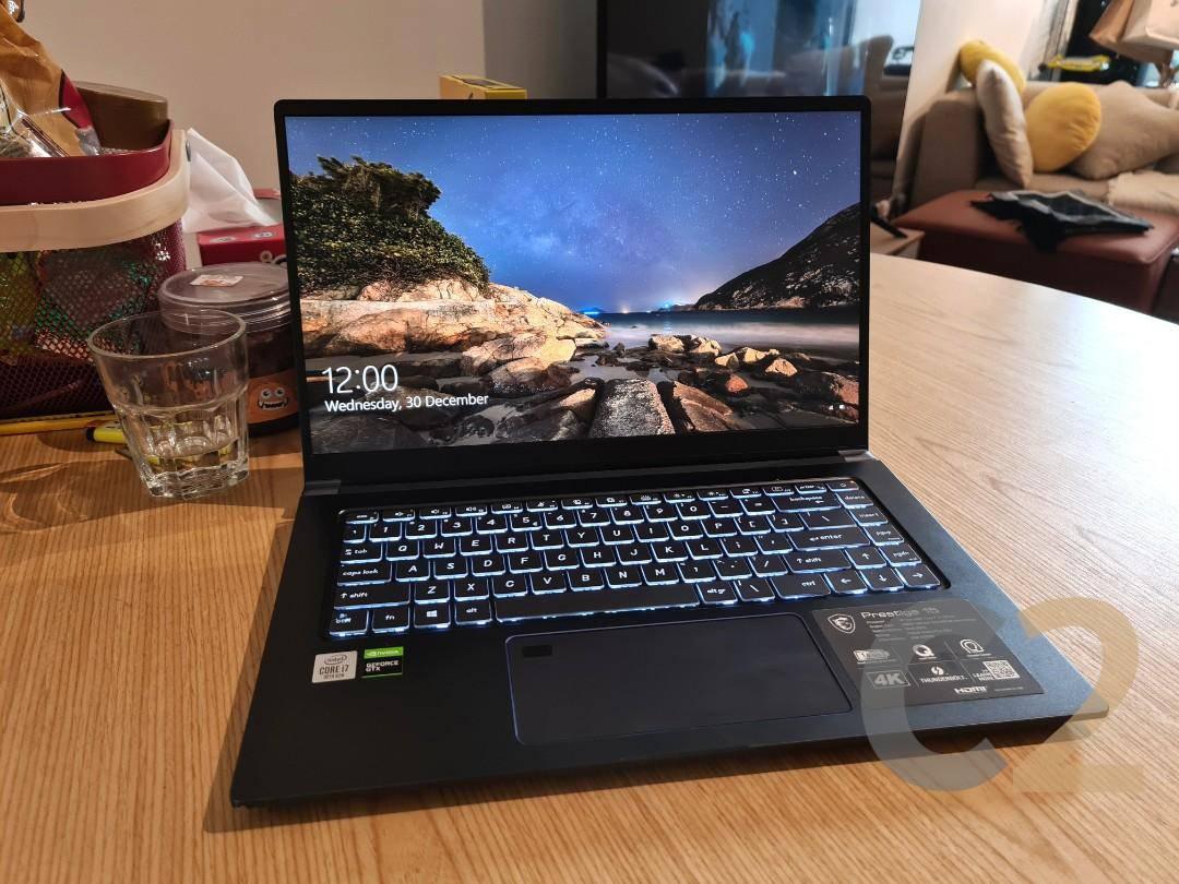 (USED) MSI Prestige 15 i7-10710U 4G 128-SSD NA GTX 1650 4GB 15.6inch 1920x1080 Gaming Laptop 95% - C2 Computer Main image