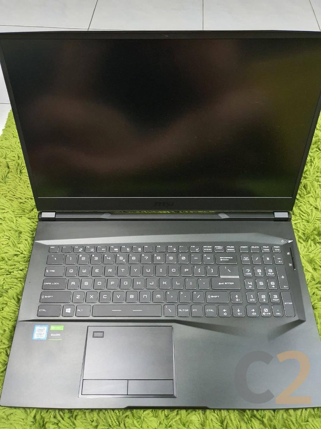 (USED) MSI WE75 i7-9750H 4G 128-SSD NA RTX 3000 6GB 17.3inch 1920x1080 Mobile Workstation 95% - C2 Computer